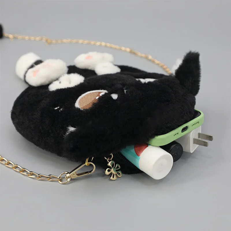 Japońskie anime Man Ho Wild Dog Bags Cosplay Dazai Osamu Cat Bags Shoulder Plush Bag Kawaii Fans Birthday Gifts Xmas Decor