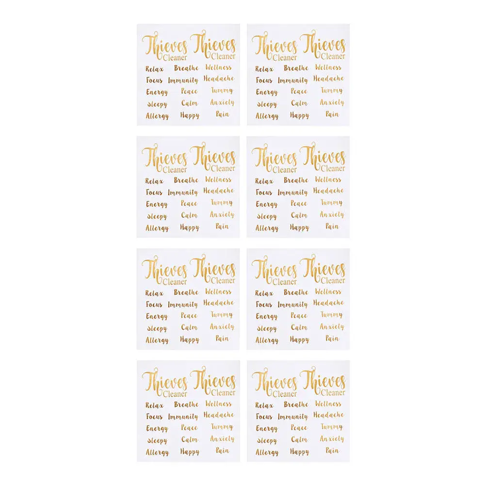 

Letter Stickers Waterproof Oil Resistant Essential Oil Bottle Labels Self Adhesive Roller Bottle Sticker For Aromatherapy