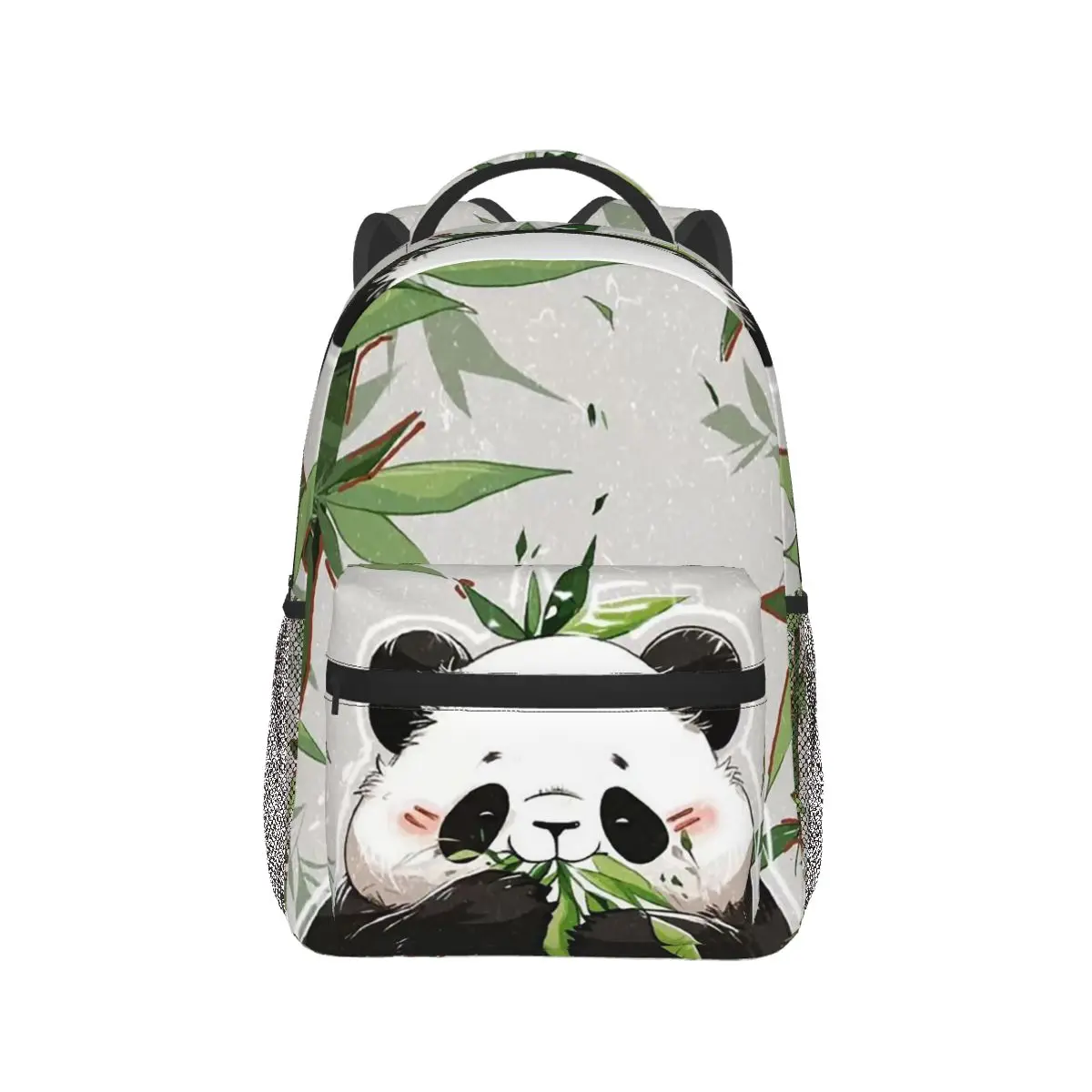Cute Panda Eating Bamboo Leaves Backpack Hot Sale Daypack Large Capacity Children BookBag School Bag Shoulder Bags for Men Women