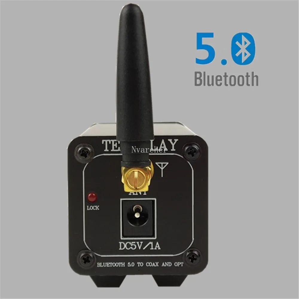 Nvarcher CSR8675บลูทูธ5.0 S/PDIF Coaxial Fiber กล่อง HiFi รองรับ APTX-HD LDAC