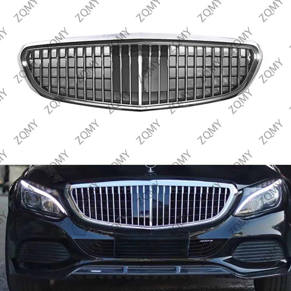 Front Bumper Grille Centre Radiator Grid Grill For Mercedes Benz W205 C-Class Business Edition 2015 2016 2017 2018