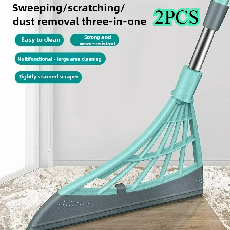 Silicone Magic Rubber Broom Mop Hand Dust Brooms Home Floor Cleaning Squeegee Wiper Toilet Bathroom Mops Witches Tools
