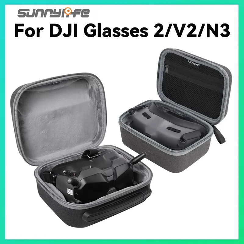 

For DJI Sunnylife FPV Goggles 2 V2 N3 Storage Bag Suitcase For DJI FPV Flight Glasses Drop Protection Package Carrying Case