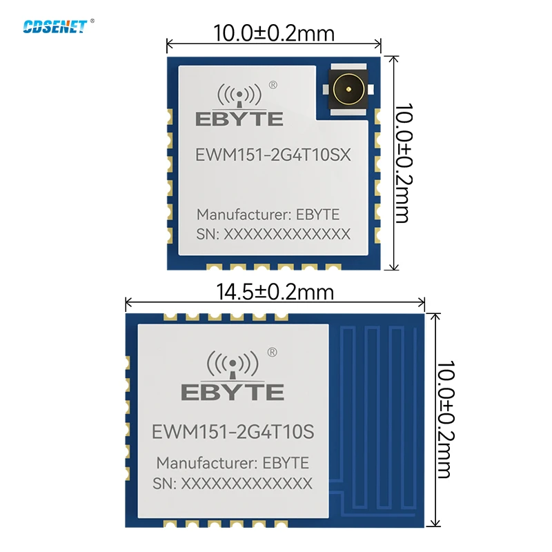 2.4G Signal Acquisition Switch Quantity Wireless Transmission Module CDSENET EWM151 Low Latency AT Command Industrial Grade