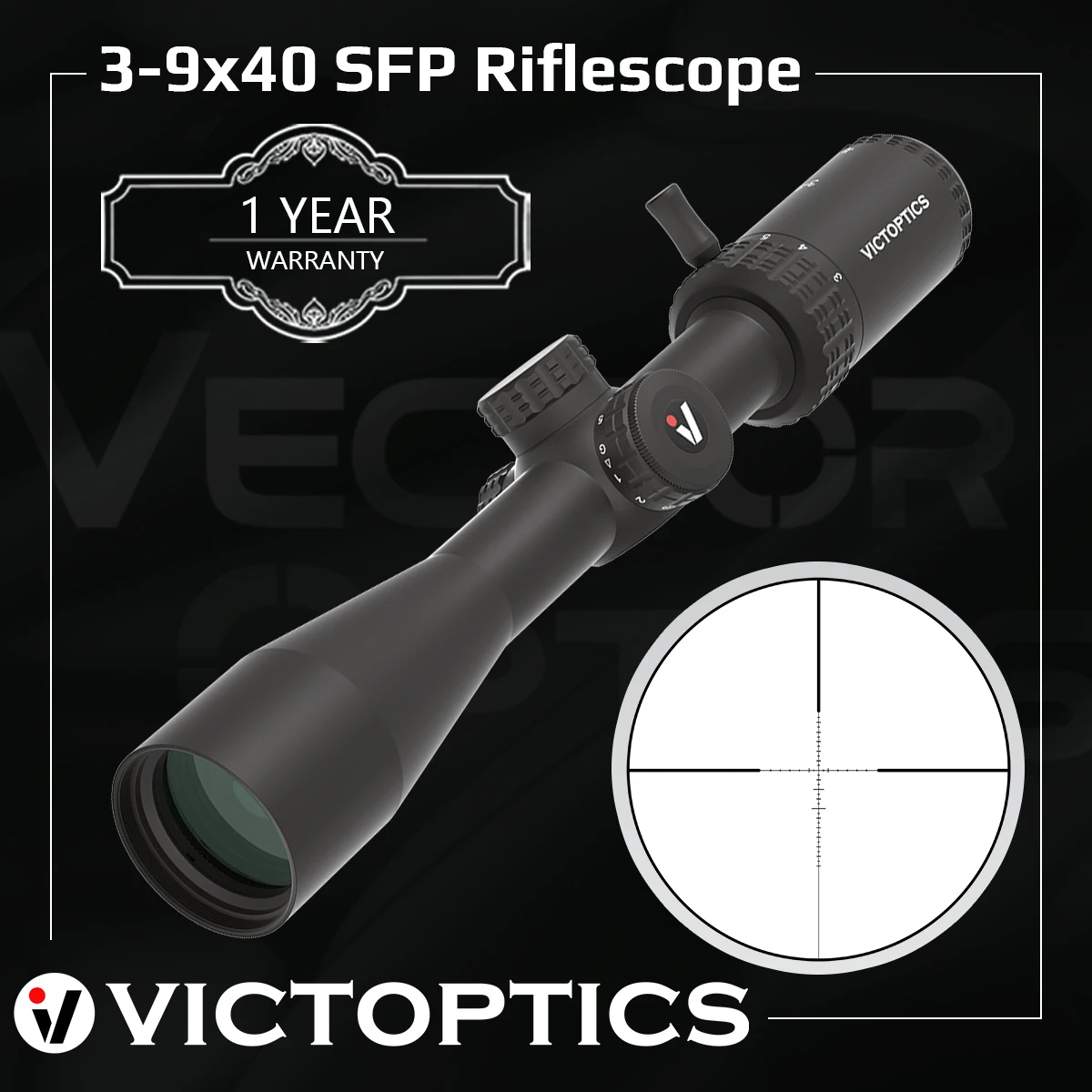 Victoptics 3-9X40 Spring Riflescop Hunting Optical Sight Sfp Airsoft Air Guns Scope Sniper Rifle Sight