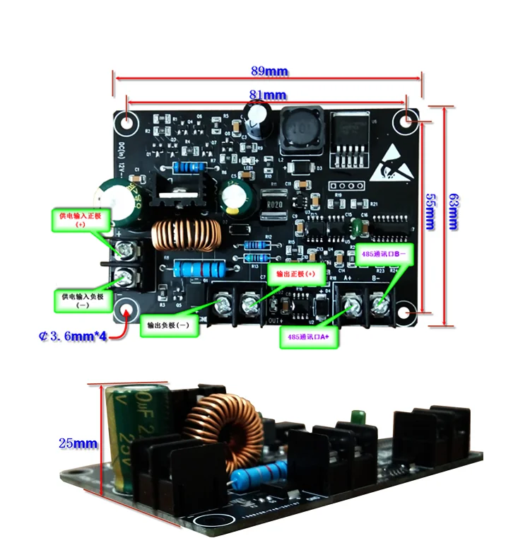 

Precision RS485 Programmable CNC Constant Voltage Power Module with Output Voltage and Current Monitoring