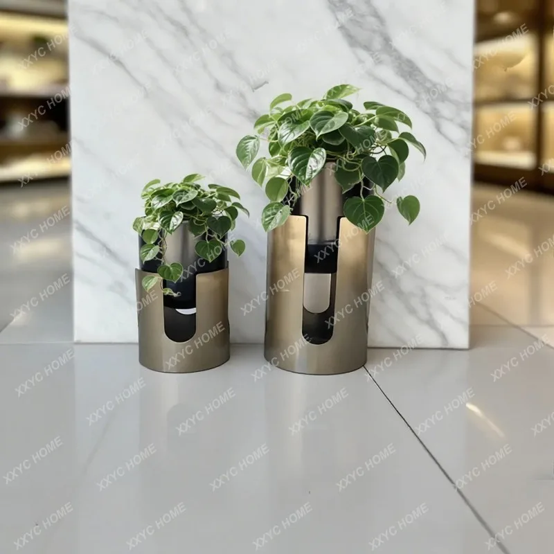 XXCustomized special-shaped flower ware, sales department, shopping mall, office building lobby, flower bowl indoor high style
