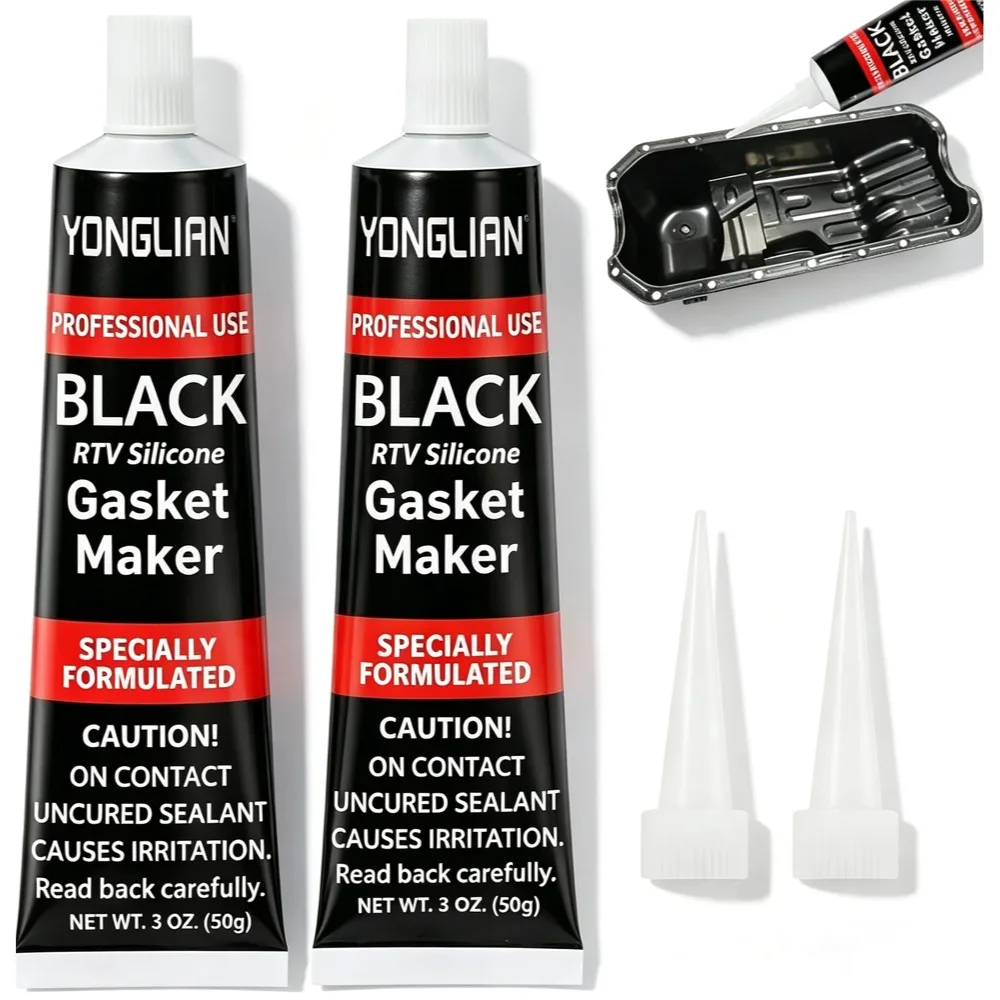 Brand Black Professional RTV Silicone Rubber Sealant For Car Engine Gaskets High Temperature Oil Resistance Car Engine Sealant