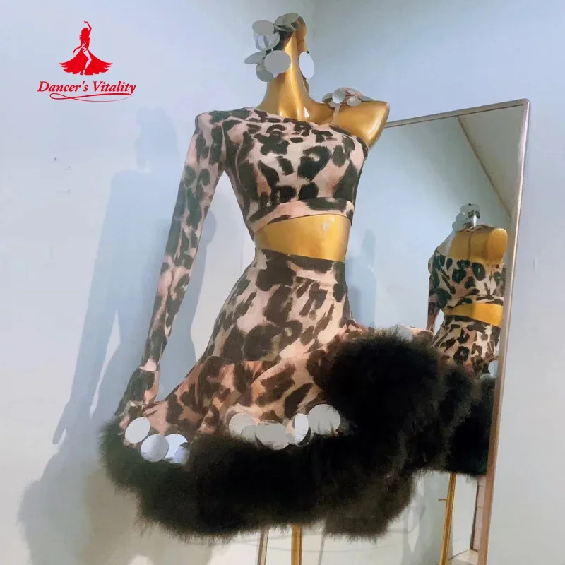 

Платья для латинских танцев для женщин AB Stones Румба Чача Танго Профессиональный костюм для выступлений на заказ Латинские платья для взрослых и детей