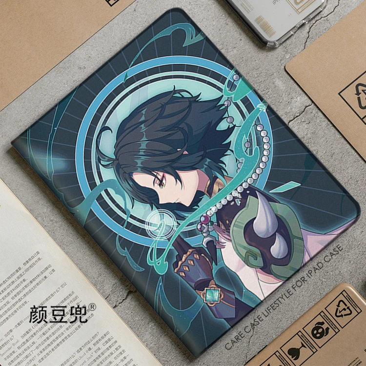 حافظة XIAO Anime Genshin Impact لجهاز iPad 10.2 8th Air 4 5 Mini 5 6 حافظة فاخرة من السيليكون لجهاز iPad Air 4 iPad Pro11 بوصة 12.9 2023