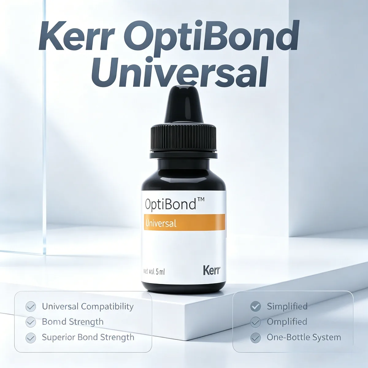 5ml/Bottle Dentistry Kerr OptiBond Universal Lable Dentistry Oral Cavity Nursing Repair Orthodontics Material