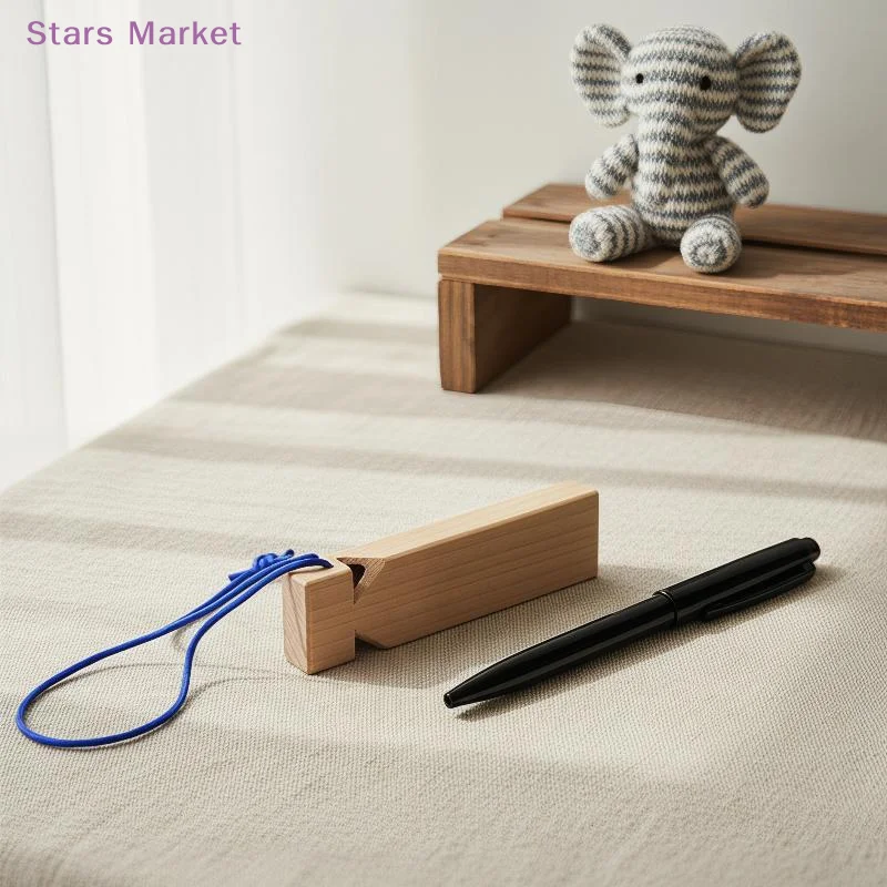 New1/2Pcs Kids Wooden Train Whistle Toy Musical Train Whistle Teaching Aid Learning Activities Wood Train Whistle Wooden Whistle