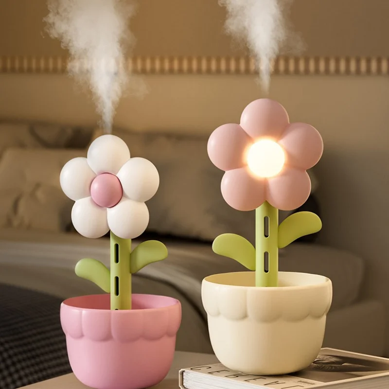 Mini Desktop USB Humidifier Home Small Flower Shape Silent Bedroom Large Fog Volume Pregnant Women Air Humidifier Car Humidifier