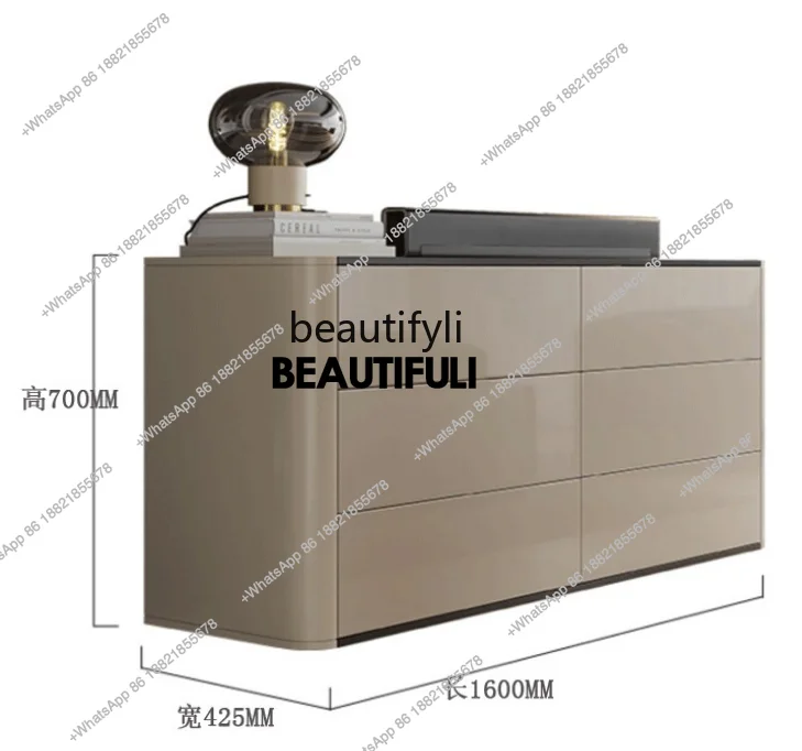 

Italian Minimalist Chest of Drawers Storage Cabinet TV Cabinet Side Chest of Drawers Integrated Dressing Table Bedside Cabinet