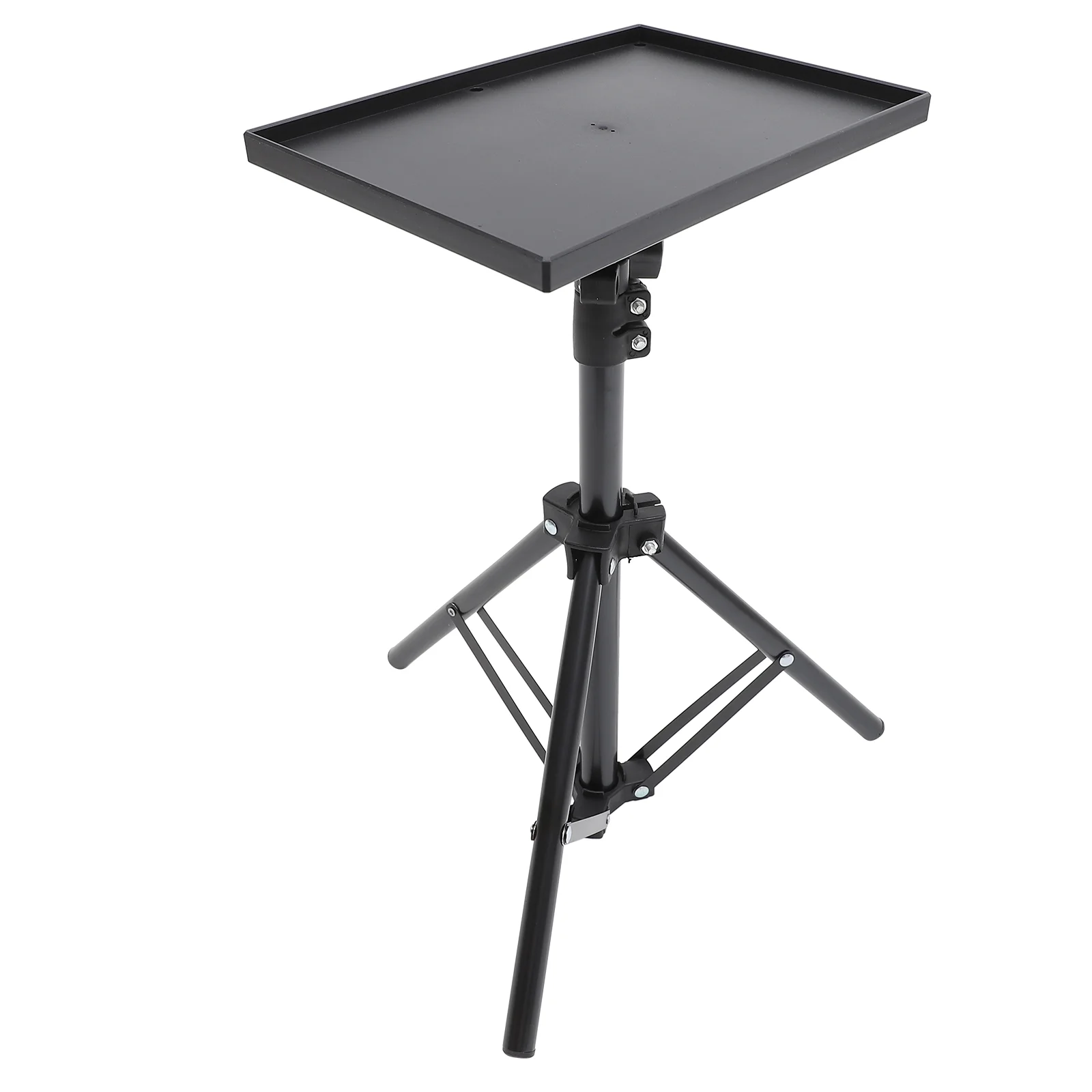 

Folding Projector Bracket Foldable Shelf Mic Stand Tray Metal Adjustable Laptop Tripod