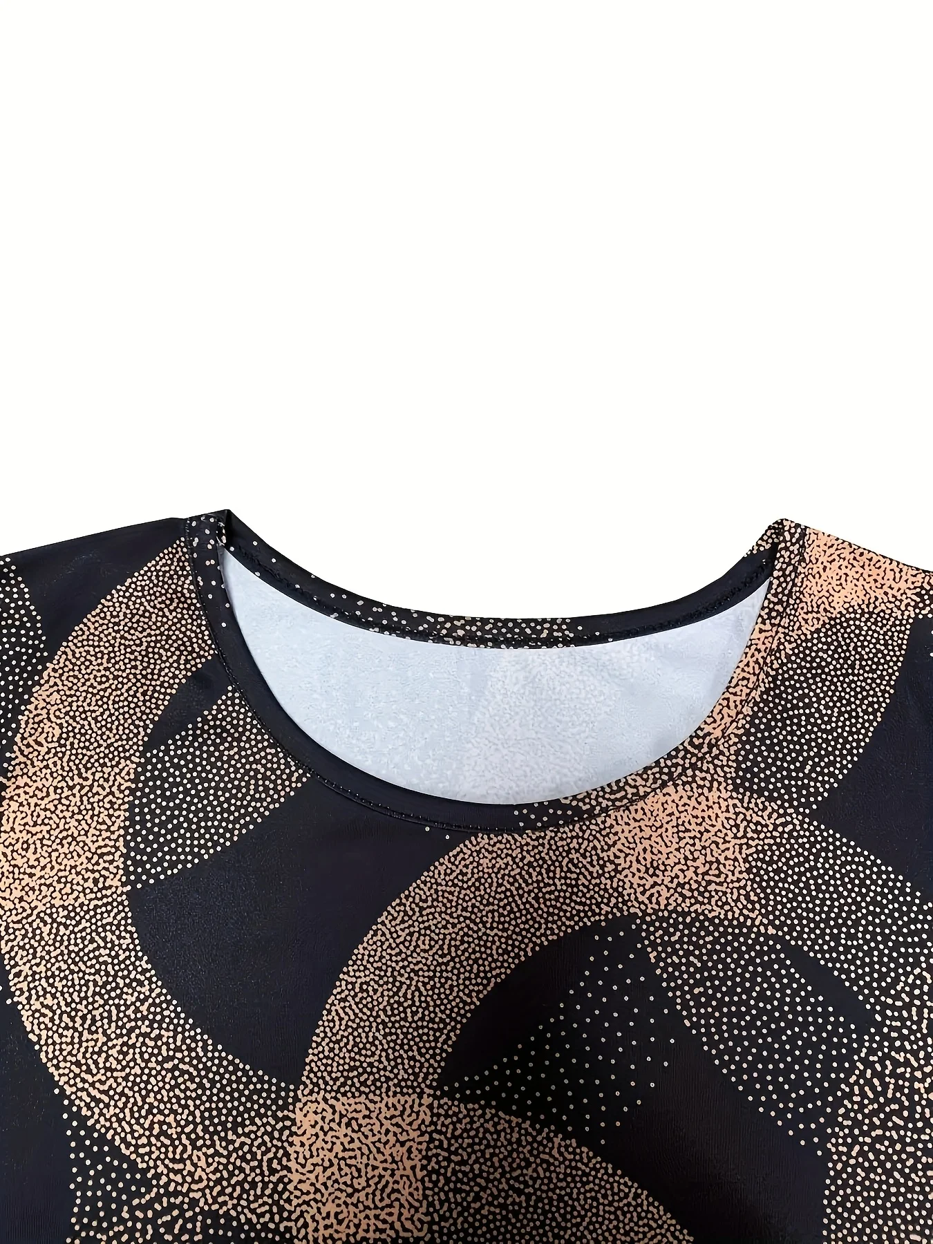 새로운 봄/가을 우아한 긴소매 프린트 원피스