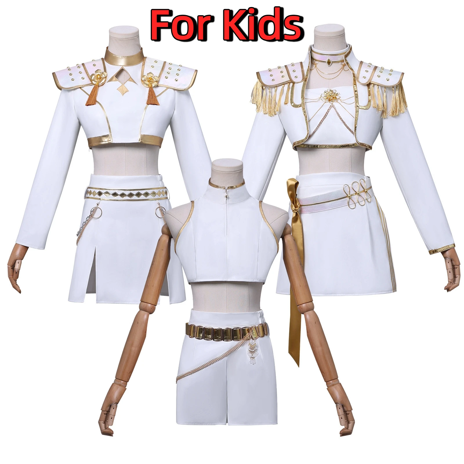 

Костюм для косплея Kpop Demon Hunters Huntrix Mira Rumi Zoey для детей, наряды для ролевых игр на Хэллоуин, карнавальные наряды для вечеринок