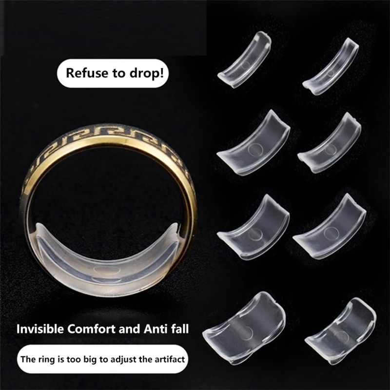 Spiral Spring Based Rings Adjust Invisible Tightener Fixed Loose Ring Size Ring Reduction Pad Essential Ring Size Reducer Tools
