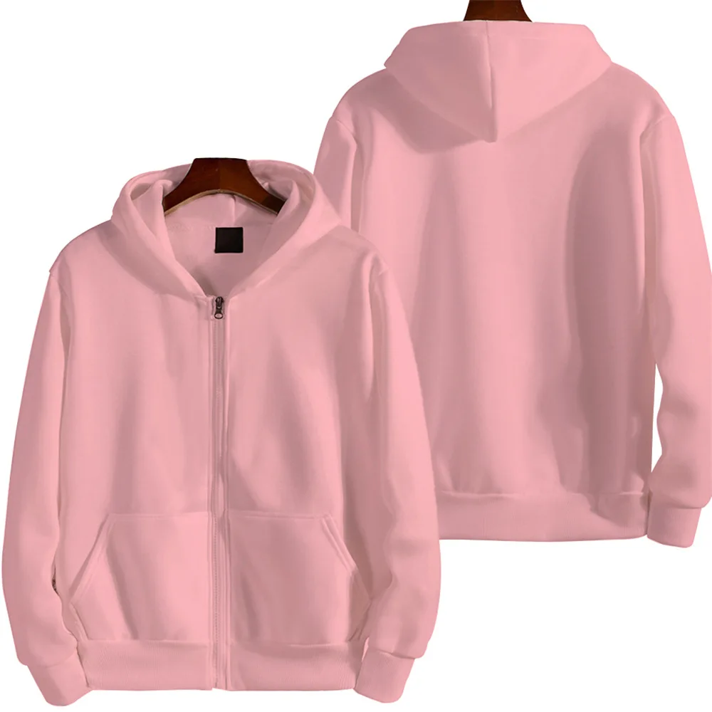 

Korean Version Loose Man Hoodies Women Long Sleeve Zip Hooded Oversized Pocket Coat Harajuku Up Male Sweatshirts Hooded Jacket