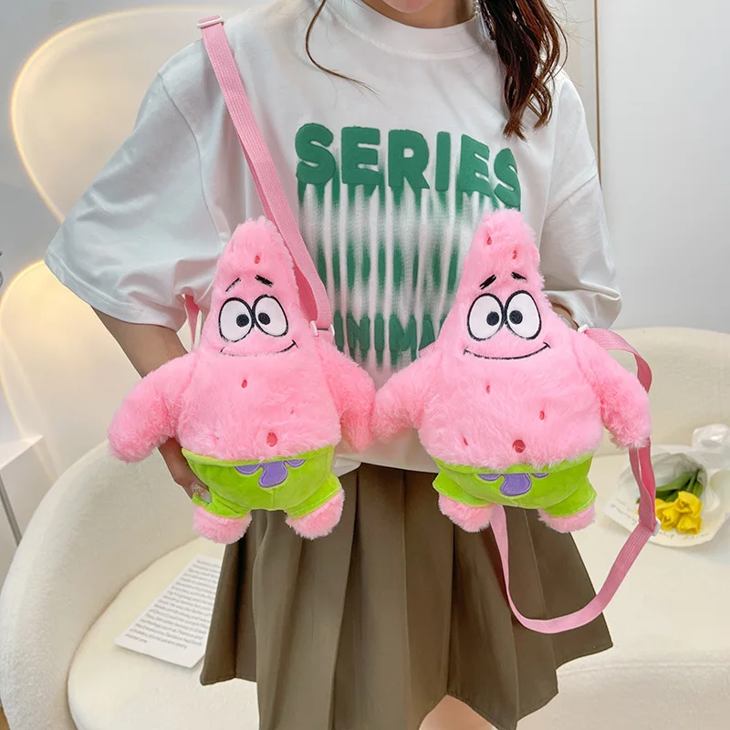 

2025 Potdemiel Patrick Star сумка через плечо Kawaii плюшевая сумка через плечо Ins корейский мультфильм аниме плюшевая кукла пара подарок на день рождения