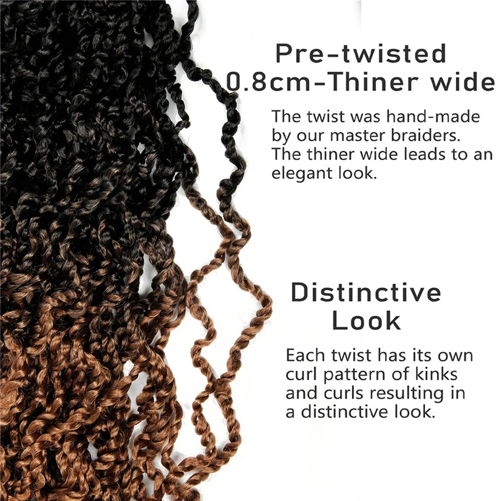 X-TRESS Krullend Senegalese Wendingen Gehaakte Vlechten Hair Extensions Voor Zwarte Vrouwen Synthetische Gehaakte Vlechten Passie Majesty Twist