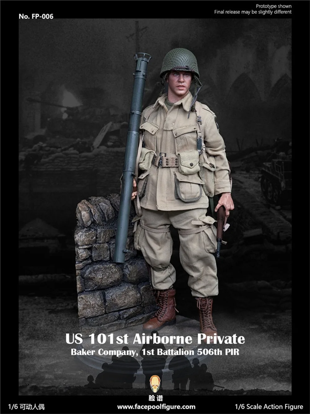 

Facepoolfigure 1/6 FP006 Ryan Weapon Mini Toys Model Garland Toys PVC Material Suit Action Not Real
