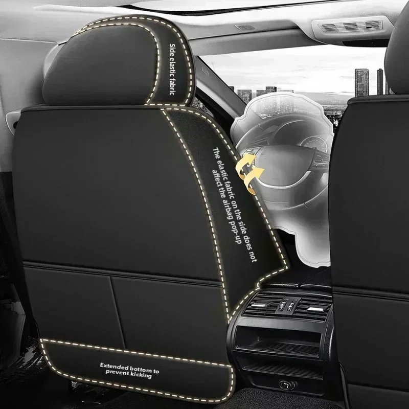 غطاء مقعد السيارة للفصول الأربعة مقاوم للماء من جلد البولي يوريثان ناعم ومريح ومقاوم للاهتراء غطاء مقعد كامل التفاف لسوبارو #2