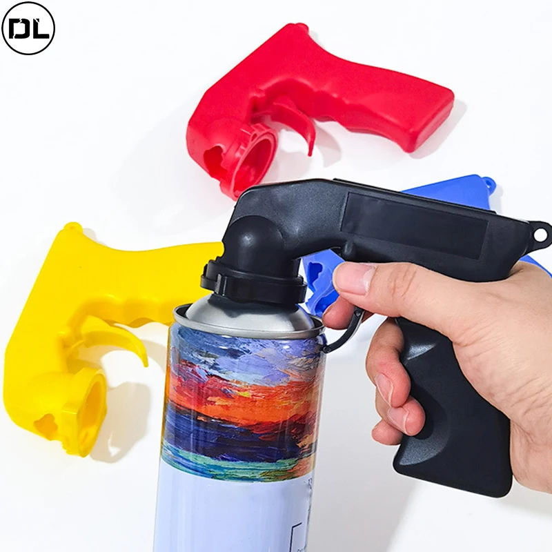 Spray Adaptor Paint Care Aerosol Spray Gun Handle with Full Grip Trigger Locking Collar Car Maintenance Painting Paint Tool