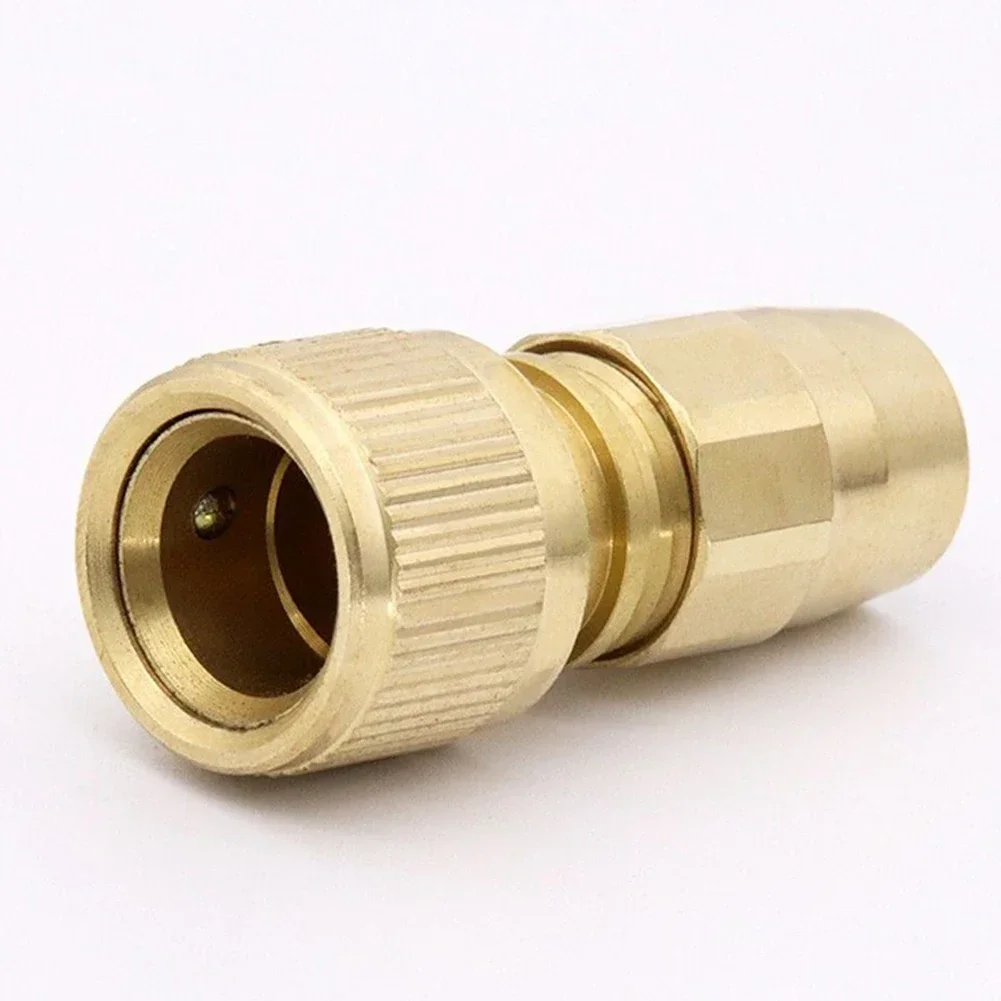 

Watering Connector Versatile Brass Quick Connector Adaptor For Expandable For Garden Water Hoses Enhance Watering Efficiency