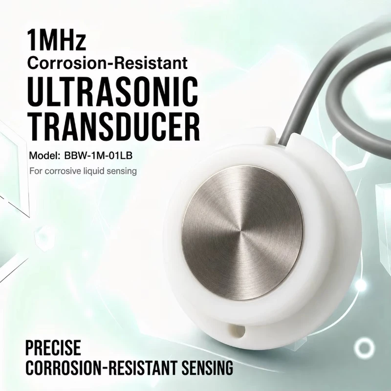1MHz Industrial Corrosion-Resistant Ultrasonic Transducer for Flow Measurement and Underwater Sensing