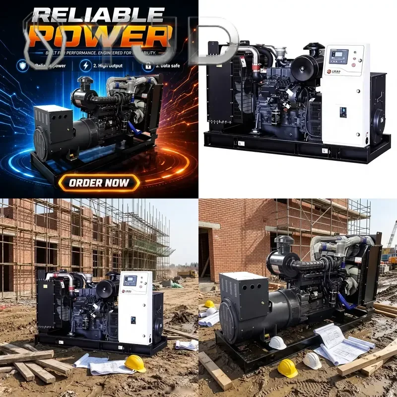 YJD Weifang Heavy  Diesel Generators 500kw Power Generation Set Open Type Genset 50/60hz Frequency 1500rpm Speed 480v Rated