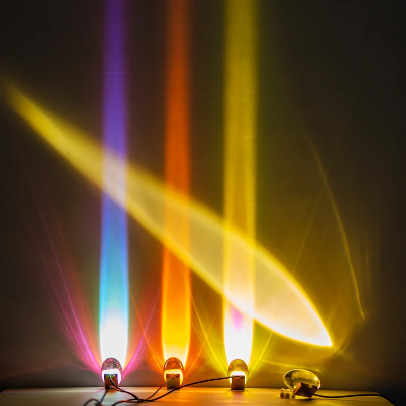 Marpou LED Crystal Night Light Egg-shaped Colorful Creative Projector Angel Eyes LED Bedside Table Lamp Ambiance Gift Home Decor