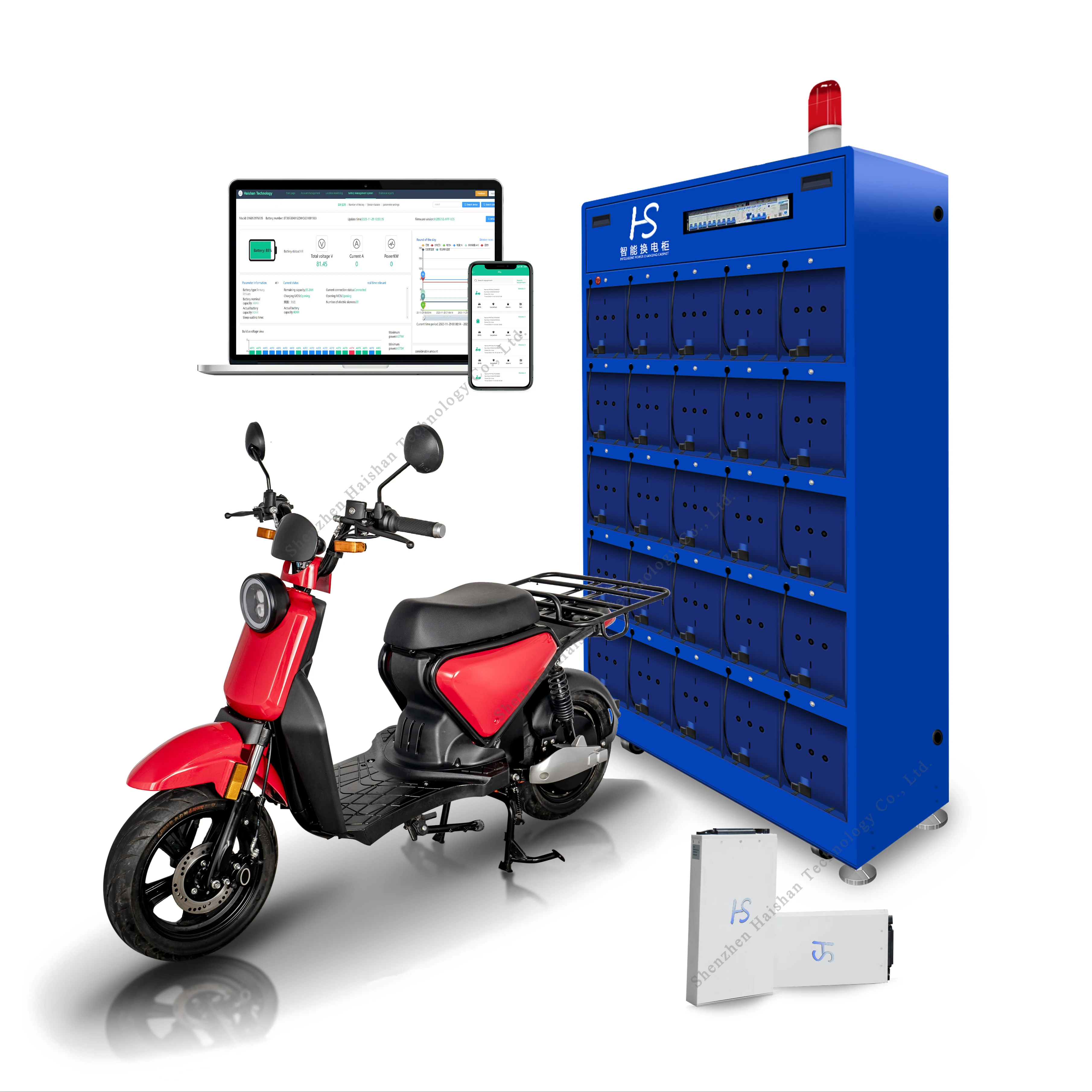 Tricycle Swapping Cabinet Maintenance Battery Station Current Detection Battery Intelligent Battery Swap Cabinet