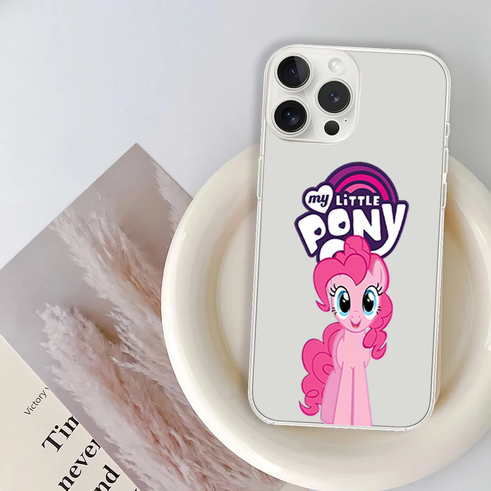 Cartoon Cute My L-Little P-Pony Phone Case for iPhone 12 11 13 14 15 16 Max Pro Plus Transparent Soft Shell