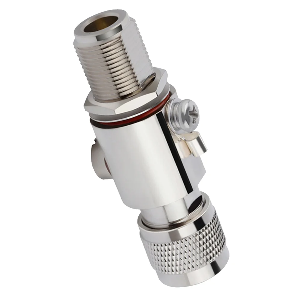 

Protector Coaxial Arrester Cable Arrestor N Male Female Nickel-plated Brass for Outside Antenna