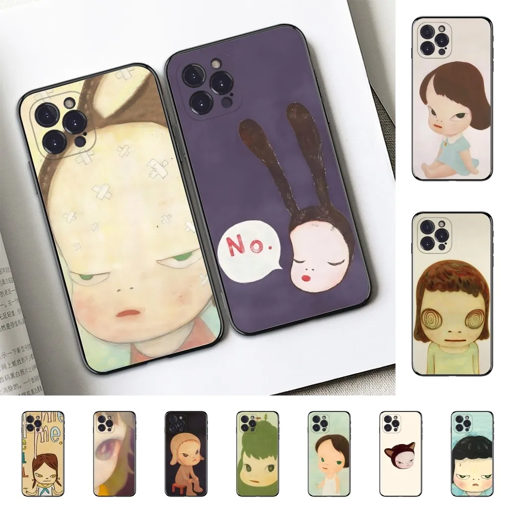 Y-Yoshitomo N-Nara Art Phone Case For Redmi 5 6 7 8 9 10 plus pro 6 7 8 9 A GO K20 K30 K40 pro plus F3 Fundas