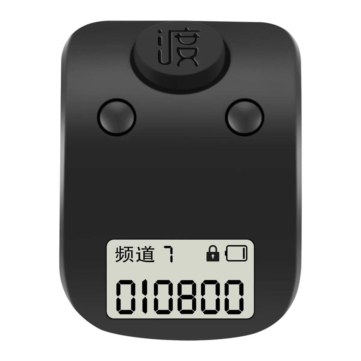 Mini Digital LCD Electronic Finger Ring Hand Tally Counter 6 Digit Rechargeable Counters Clicker-Black