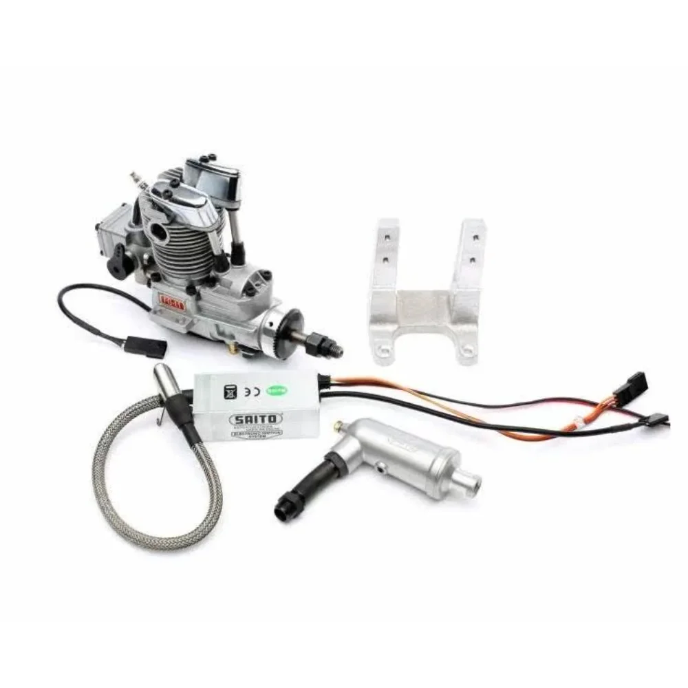 NF FG-11 Model Aircraft 11cc Four-stroke Engine Side Exhaust Remotely Controlled Fixed Wing Aircraft Metal Engine CDI Ignition