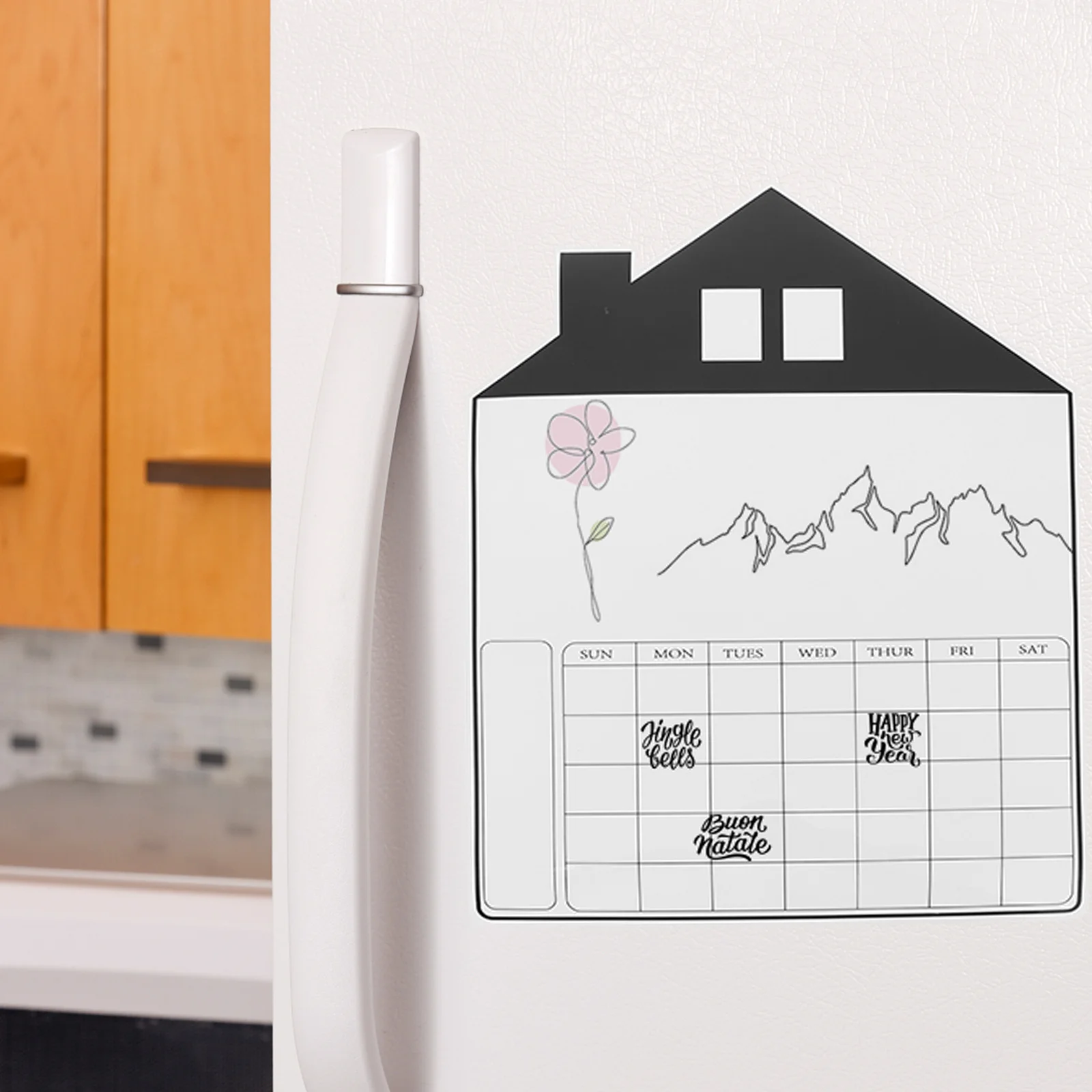 Magnetic Calendar White Board Fridge Schedule Board Erasable Weekly Monthly Planner Refrigerator Message Organizer