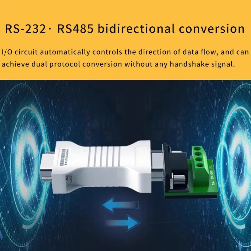 RS232からRS485インターフェイスシリアルアダプタコンバータ、アダプタパッシブ双方向からパッシブ産業用通信モジュール