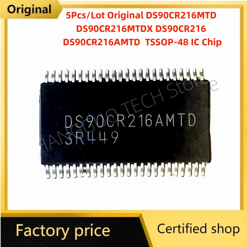 5Pcs/Lot Original DS90CR216MTD DS90CR216MTDX DS90CR216 DS90CR216AMTD  TSSOP-48 IC Chip