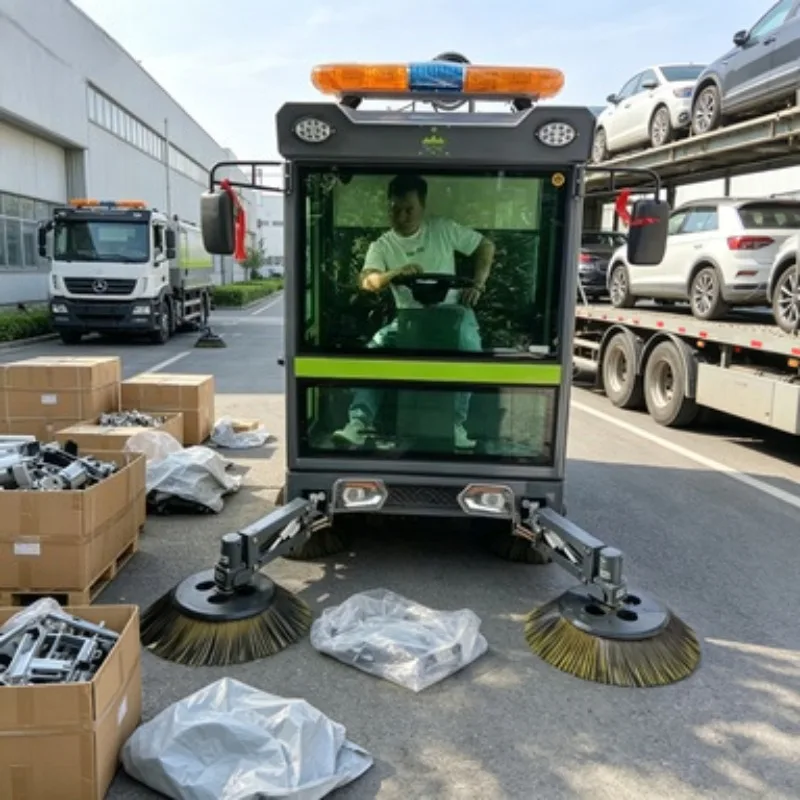 

Hand Push Floor Sweeper Manual Road Sweeping Machine for Garden Leaf and Lawn