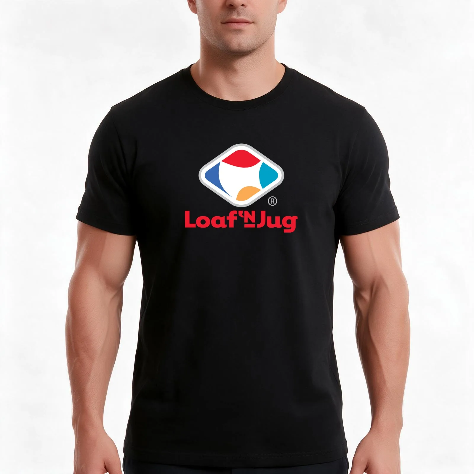 Bio Loaf 'N Jug Poseidon\t T-Shirt, Summer Casual Cotton Tee, Oversized Streetwear Tops, Vintage Graphic Print, Unisex Men Women