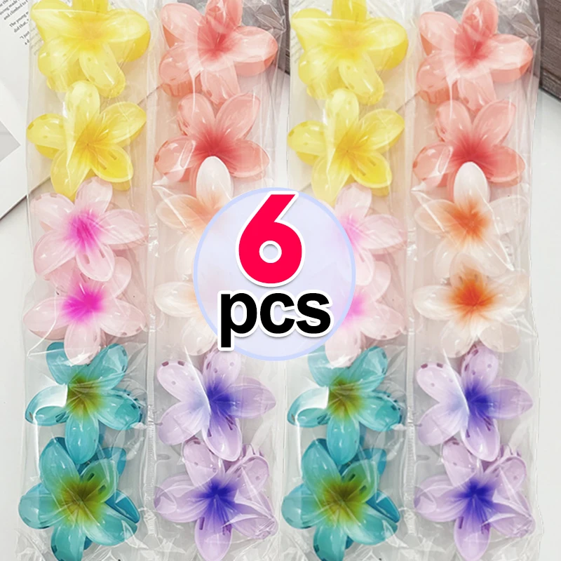 Hawaiian Flower Hair Claw Clips Large Claw for Thick/Thin Hairpins for Women Girls Barrettes Beach Summer Hair Accessories Gifts