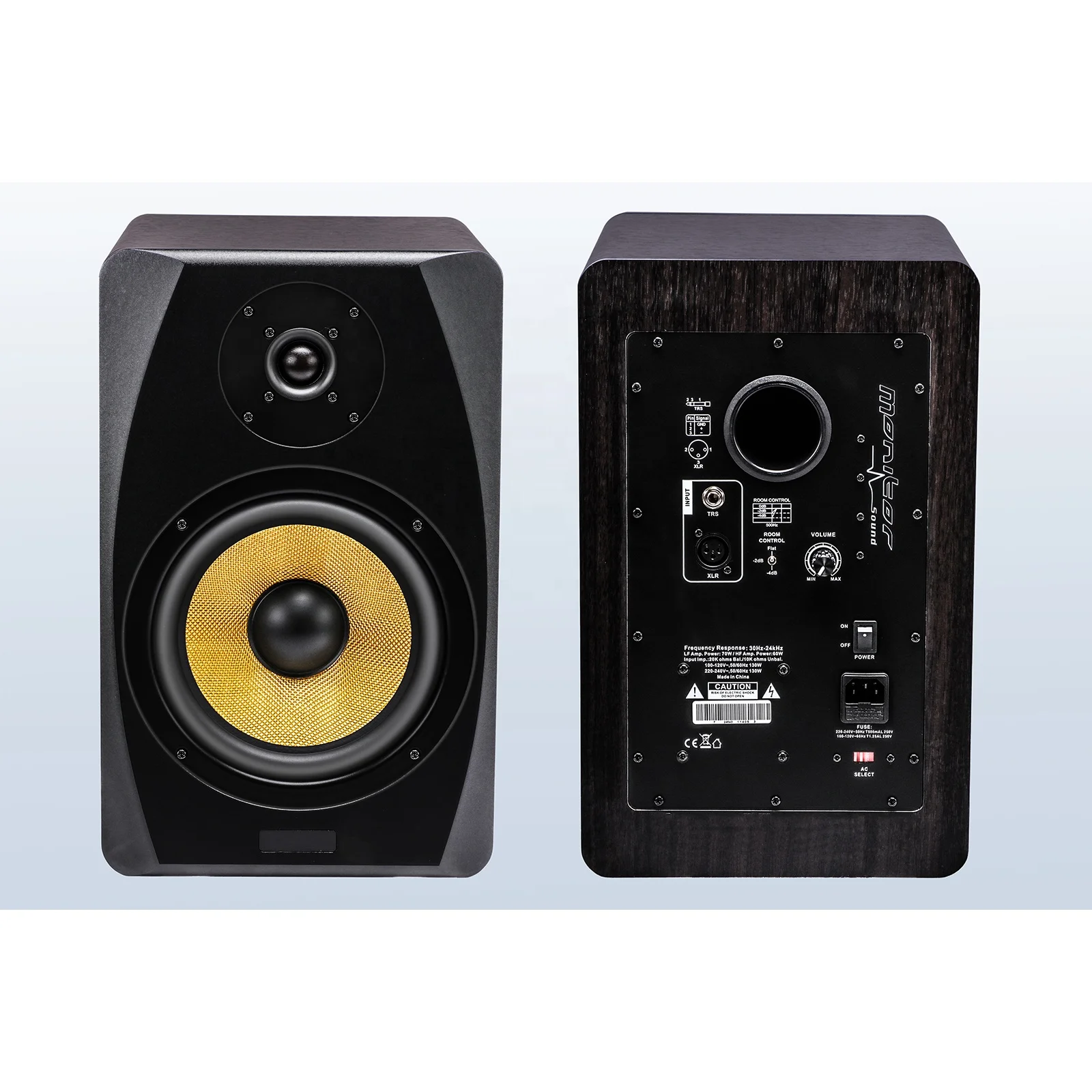 K8 New-Design Active 8 Inch Studio Monitor Pair Speaker With Blue-tooth For Indoor/Home/Office/Party/Cafe Use