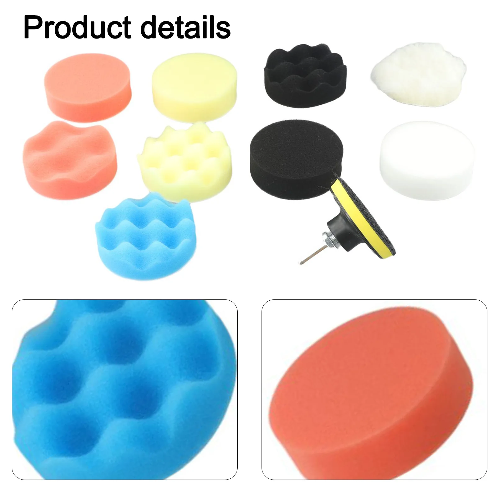 Waxing Polishing Pads Foam Parts Sealing Spare Supplies Woolen Accessories Adhesive Buffing Car Kit High Quality