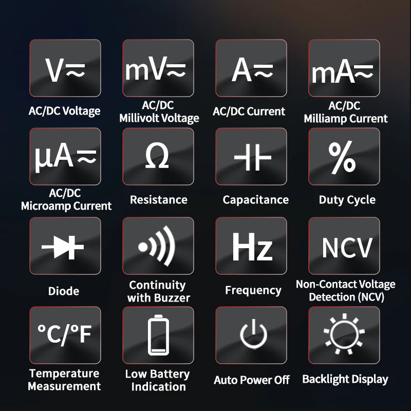 ZOYI ZT219 Digitales Multimeter 19999 Anzeigen True RMS Automotive Elektrik Transistor Kondensator NCV Tester Professionelles Messgerät – Detail 2