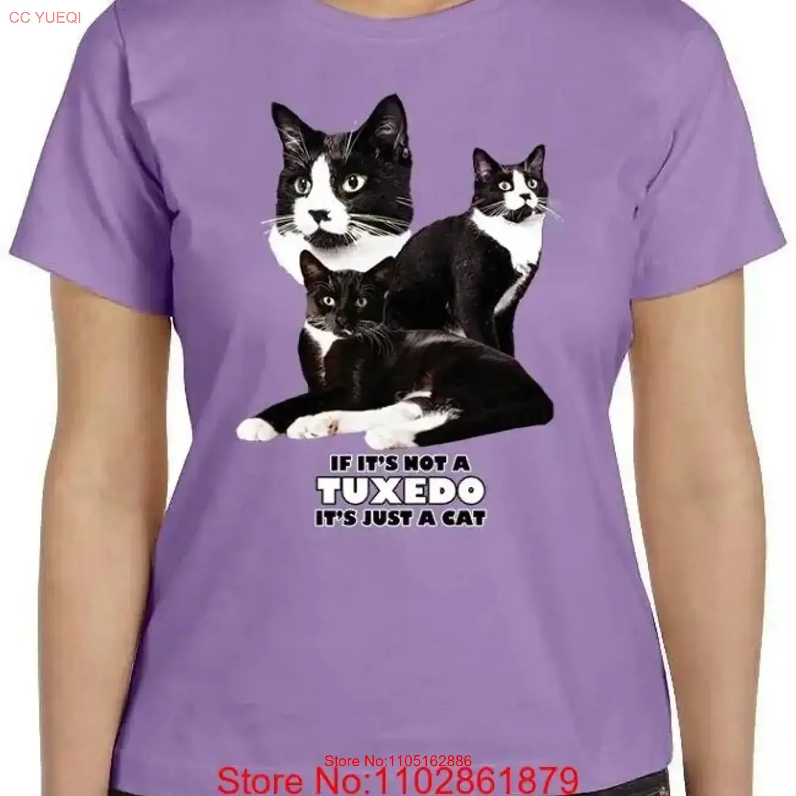 

Tuxedo CaT T Shirt Not A Just Sm 5X Feline Black White vintage Washed Versatile Breathable streetwear fashion Comfortable