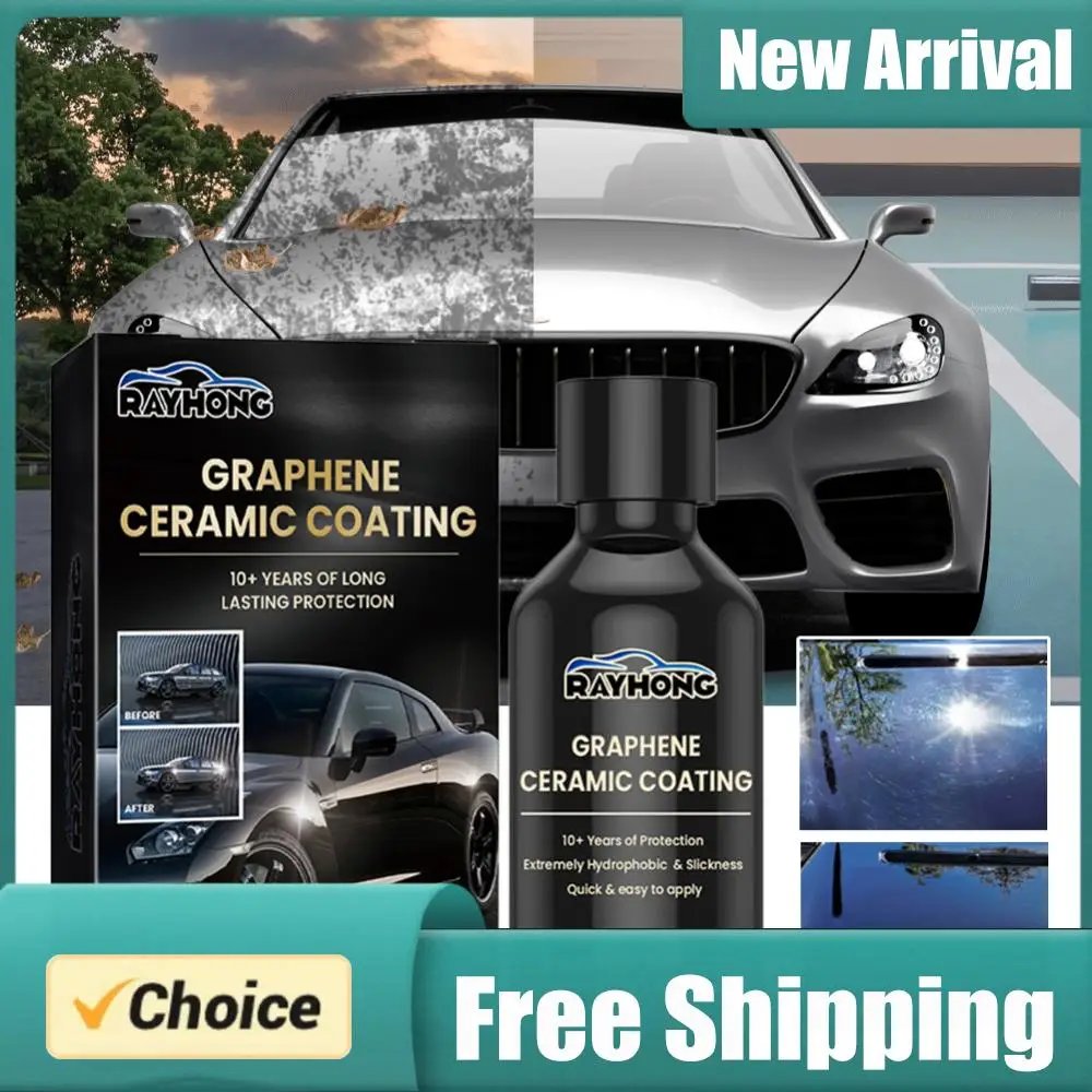 

Графеновое керамическое покрытие 70 мл, водонепроницаемое нанокерамическое покрытие, графен для ухода за автомобильной краской, защита от царапин, гидрофобное покрытие для защиты краски
