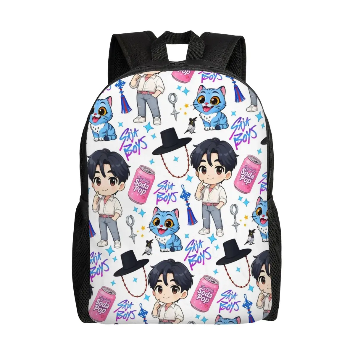 

Рюкзак для ноутбука Kpop Hunter Demons на заказ, мужской и женский модный рюкзак для школьников Saja, сумки для мальчиков